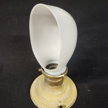 Vintage Bathroom Sconce with Brass Fitter 5.25