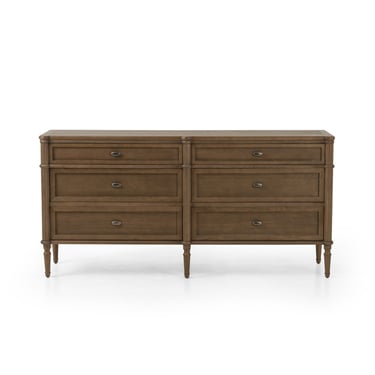 Toulouse 6 Drawer Dresser - Toasted Oak Veneer | shipping 8/2/2025