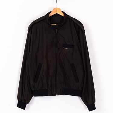 Members Only Jacket 80s Black Bomber Zip Up Windbreaker Cafe, Shop Exile