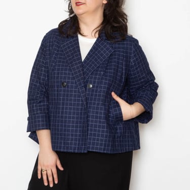 SBJ Austin Gabby Jacket - Blue Check