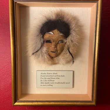 Handmade- Alaska Native Mask- By Lilly Killbear 