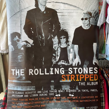 Rolling Stones Stripped album Poster 