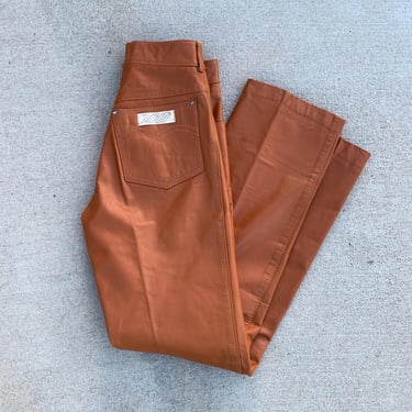 Vintage 70's North Beach Leather High Waisted Straight Leg Pants 