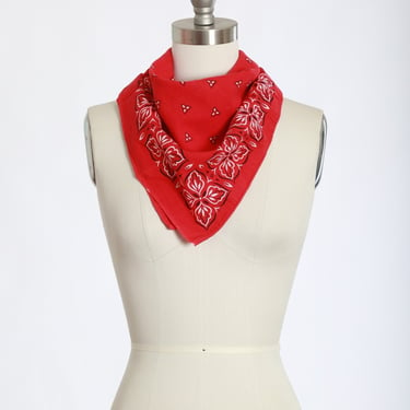 Vintage 40s WashFast colors red bandana 