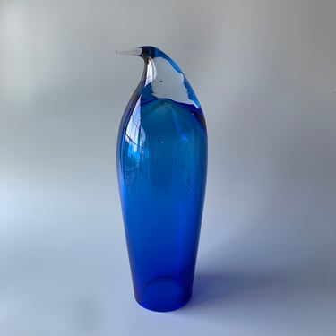 Vintage BLENKO Handblown Glass Penguin 