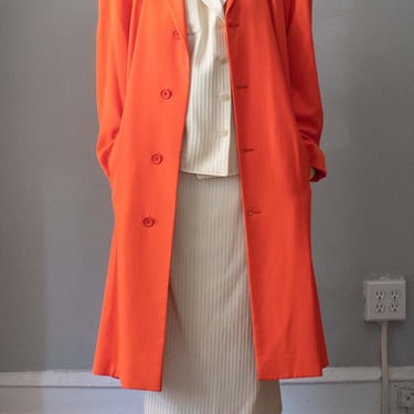 Steven Sprouse Orange Cotton Trench 