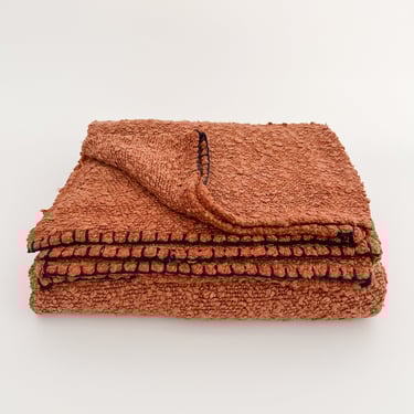Chunky Knit Throw | Rust
