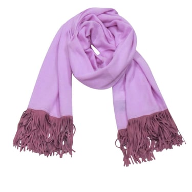 Beryll - Lilac Cashmere Scarf w/ Fringe