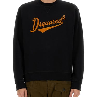 Dsquared Men "Cool Fit Velvet Logo" Sweatshirt