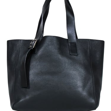 Ann Demeulemeester - Black Leather Large Tote