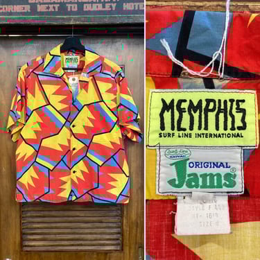 Vintage 1980's “Surfline Jams” Memphis Pop Art Tiki Mod
