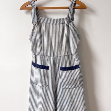 20s Cotton Workwear Romper | sz 2 