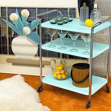 LOCAL PICKUP ONLY ———— Vintage Cosco Bar Cart 
