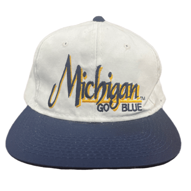 Vintage University Of Michigan &quot;Wolverines&quot; Go Blue The Game Snapback Hat