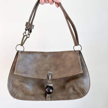 Vintage 1970s Soft Leather Shoulder / Cross Body Convertible Bag 