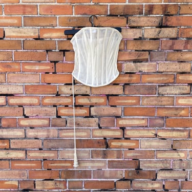 rohit bal white mesh corset / m medium 