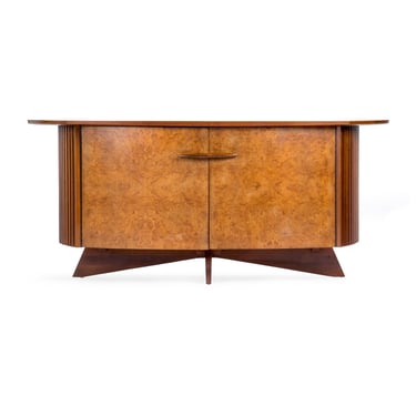 Burlwood Door Walnut Cabinet by George Nakashima for Widdicomb, 1950s