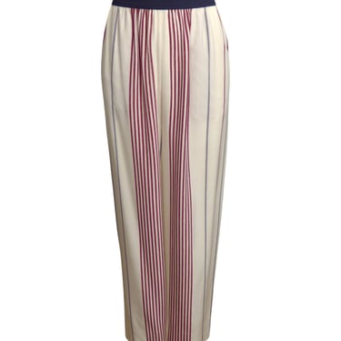 ELIZABETH & JAMES, Silk Stripe Lounge Pants, Size 8