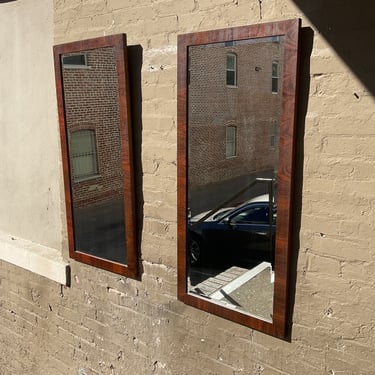 Walnut Beveled Pier Mirror