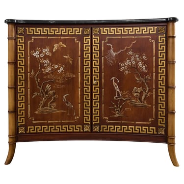 Mario Buatta for Widdicomb Chinoiserie Decorated Server Cabinet