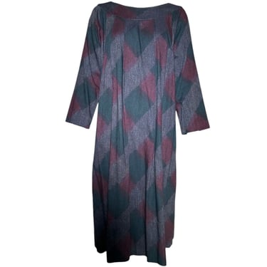 ++++ Claire McCardell Monastic Plaid Wool Dress