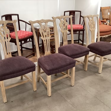 Set of 4 Upholstered Dining Chairs