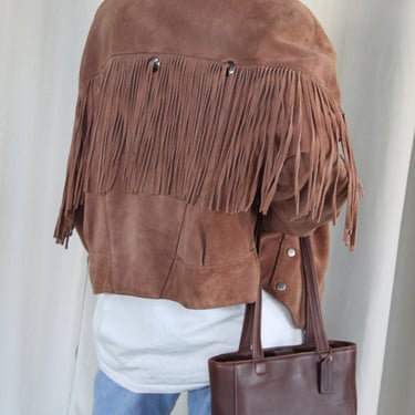 Stunning Vintage Cocoa Fringe Jacket