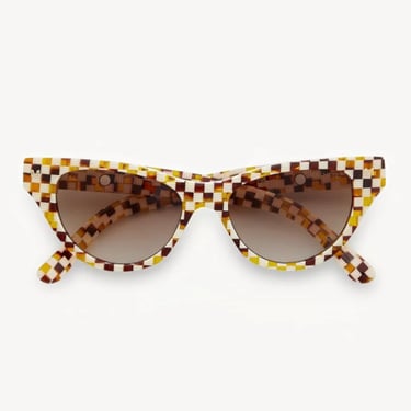Suzy Sunglasses in Tortoise Checker