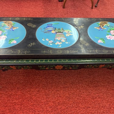 Chinese black lacquer coffee table 