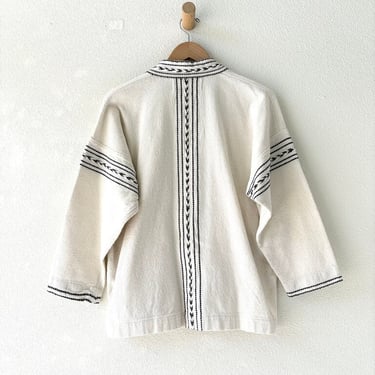 Kas Maria cream cotton open jacket sz XS
