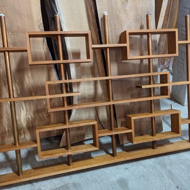 Walnut and Copper MCM Room Divider