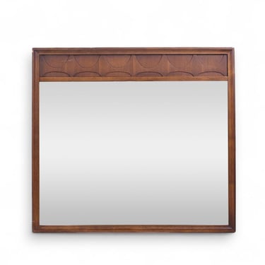 Broyhill Brasilia Mid Century Walnut Mirror - mcm 
