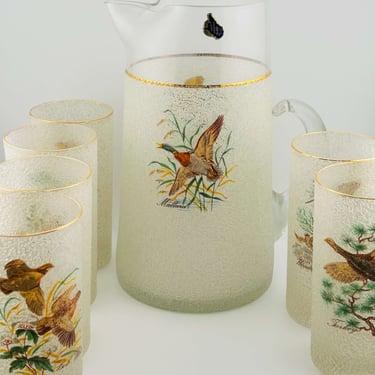 West Virginia Game Bird Pitcher Set