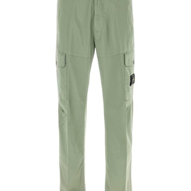 Stone Island Men Sage Green Stretch Cotton Pant