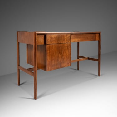 Mid Century Modern Writing Desk in Walnut by Barney Flagg for Drexel, United States, c. 1960's 