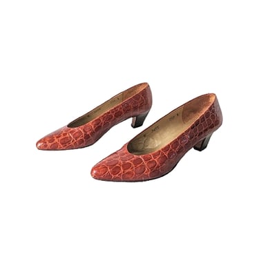 vintage 90's Evan Picone croc pumps (Size: 7.5)