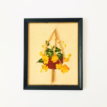 Hanging Plant Needlepoint 