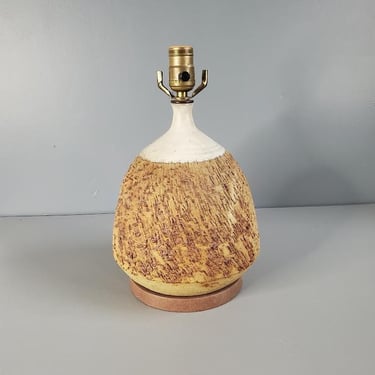 Vintage Stoneware Pottery Lamp 