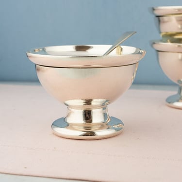 Vintage Silverplate Ice Cream Dish with Liner