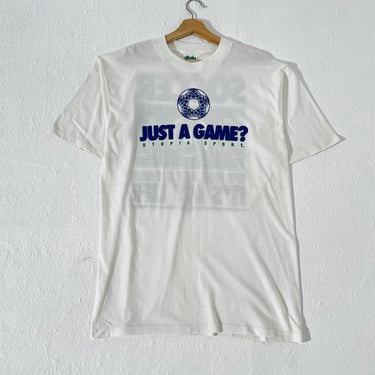 Vintage 1990's "Just a Game?" Soccer T-Shirt Sz. L