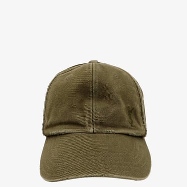 Saint Laurent Woman Hat Woman Green Hats