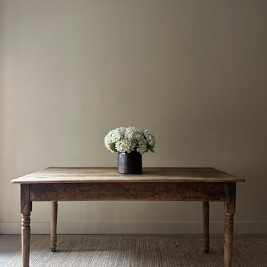 Pine farmhouse dining table