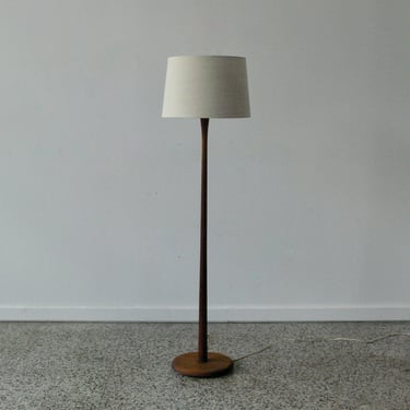 Vintage Danish Walnut Floor Lamp 