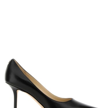 Jimmy Choo Woman Black Leather Love 85 Pumps