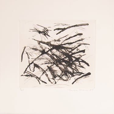 Louisa Chase, Untitled- Hands (Black and White), Etching 