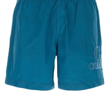 C.P. Company Man Air Force Blue Nylon Swimming Shorts