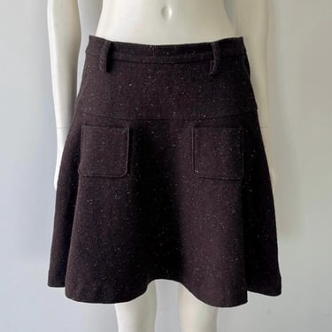 Sunao Kuwahara FW 2012 Brown Wool Skirt S/M 