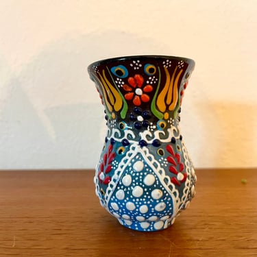 Vintage Folk Art Bud Vase 