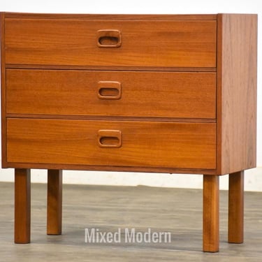 Danish Modern Teak Nightstand 