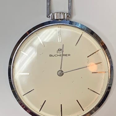 1950s Bucherer Swiss Made Pocket Watch 